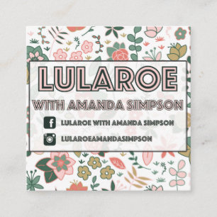 Custom Order for Amanda Simpson Square Business Card
