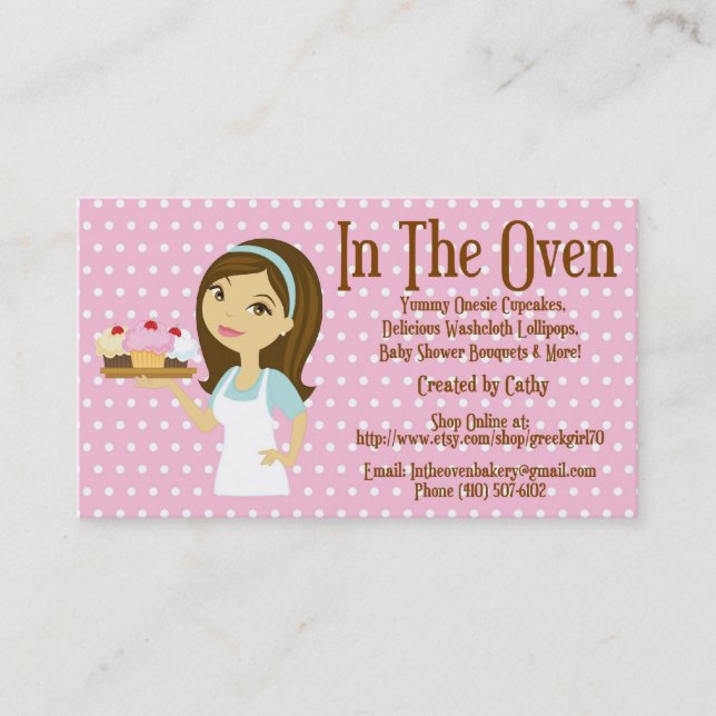 Custom order for Cathy Business Card (Front)