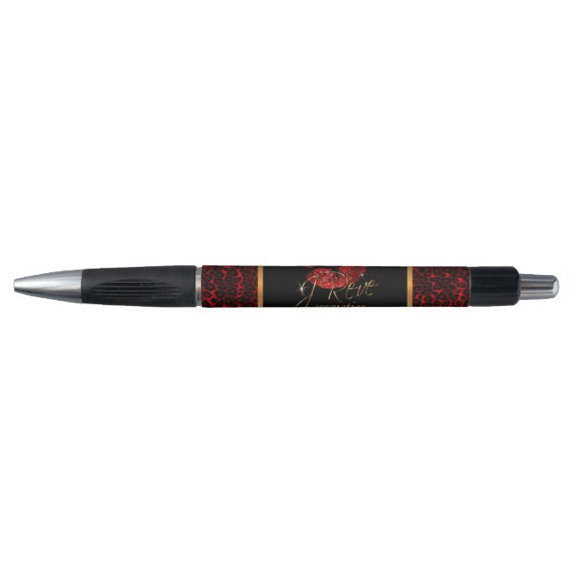 Custom Order Makeup Artist with Leopard & Red Lips (Front)
