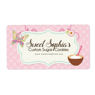 CUSTOM ORDER - Whimsical Bakery Packaging Labels