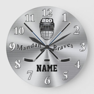 Custom Order your Hockey Wall Clock in Any Colours