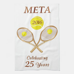 Custom Order Your Personalised Tennis Team Gifts Tea Towel