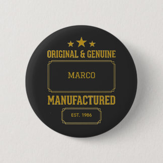 Custom Original & Genuine Birthday 6 Cm Round Badge