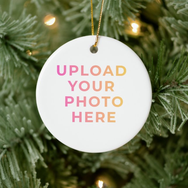 Custom Ornament | Photo, Name & Family Keepsake (Tree)