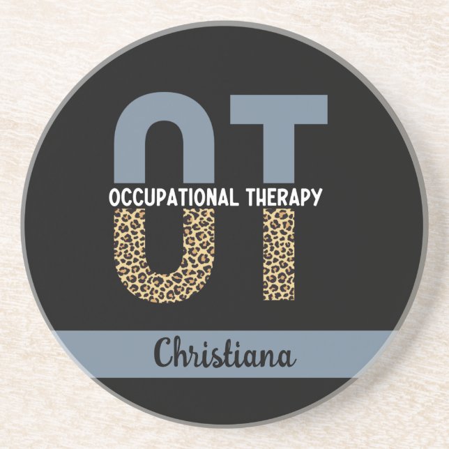 Custom OT Occupation Therapy OT Student gifts Coaster (Front)