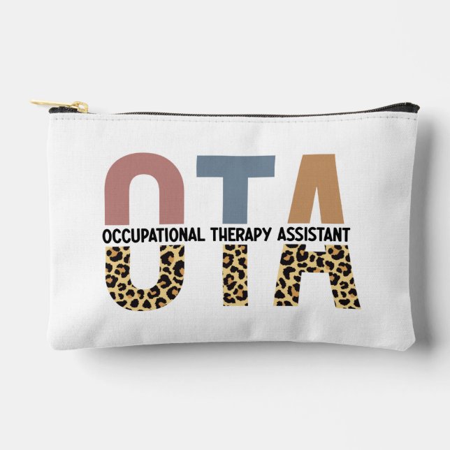 Custom OTA Occupational Therapy Assistant Gifts Accessory Pouch (Front)