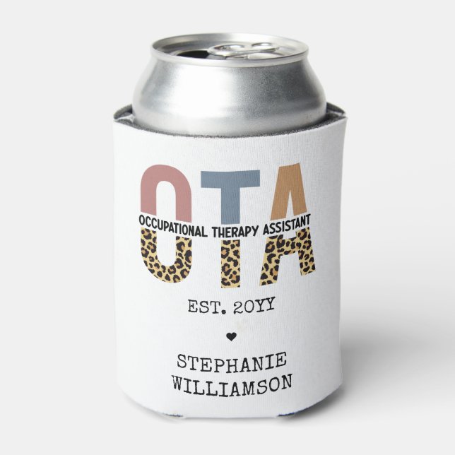 Custom OTA Occupational Therapy Assistant Gifts Can Cooler (Can Front)