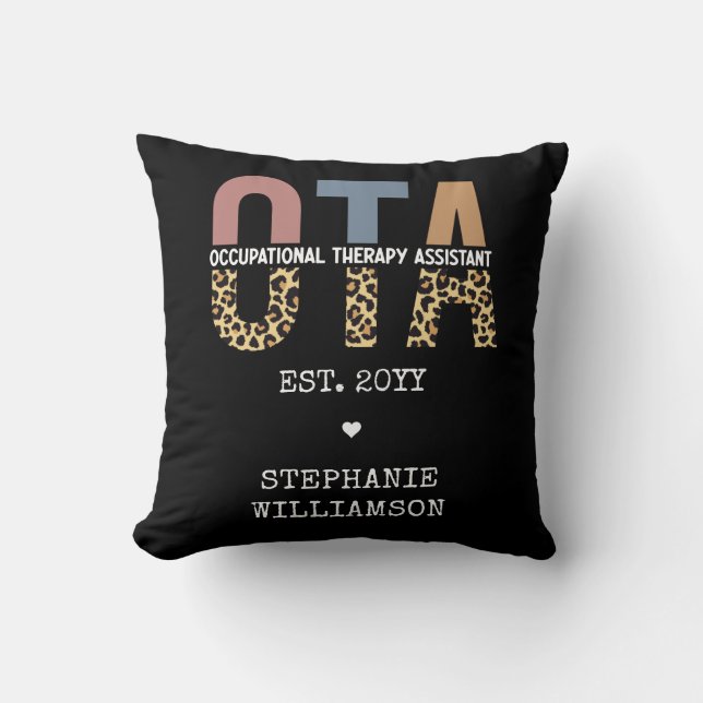 Custom OTA Occupational Therapy Assistant Gifts Cushion (Front)