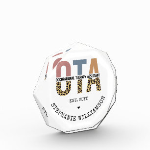 Custom OTA Occupational Therapy Assistant Gifts Photo Block