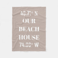 Custom Our Beach House Coordinates
