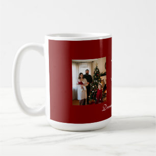 Custom Our Best Christmas ,Cat Photo Coffee Mug