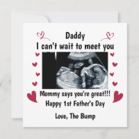 Custom Our First Father's Day Gift For Daddy to be