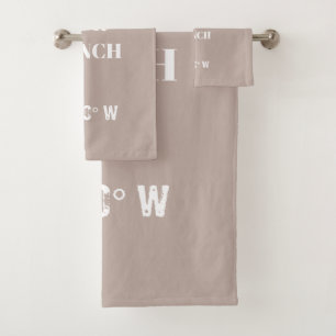 Custom Our Ranch Coordinates  Bath Towel Set