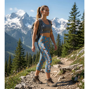 Custom Outdoor Gear Pattern Capri Leggings