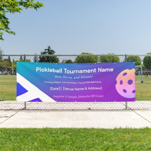 Custom Outdoor Pickleball Tournament Banner (Insitu)