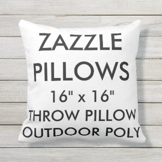 Custom Outdoor Throw Pillow Blank Template