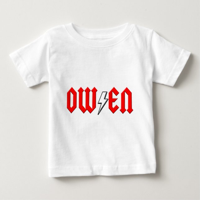 custom OWEN rock and roll shirt (Front)