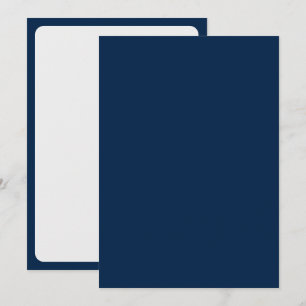 Custom Oxford Blue Holiday Card