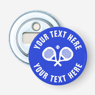 Custom padel tennis sport magnetic bottle opener
