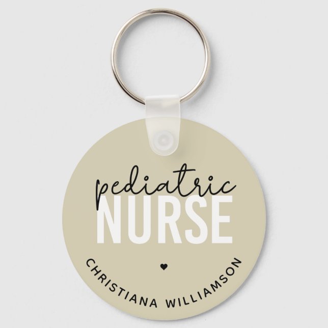 Custom Paediatrics Nurse Peds Nurse Appreciation Key Ring (Front)