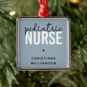 Custom Paediatrics Nurse Peds Nurse Appreciation Metal Tree Decoration