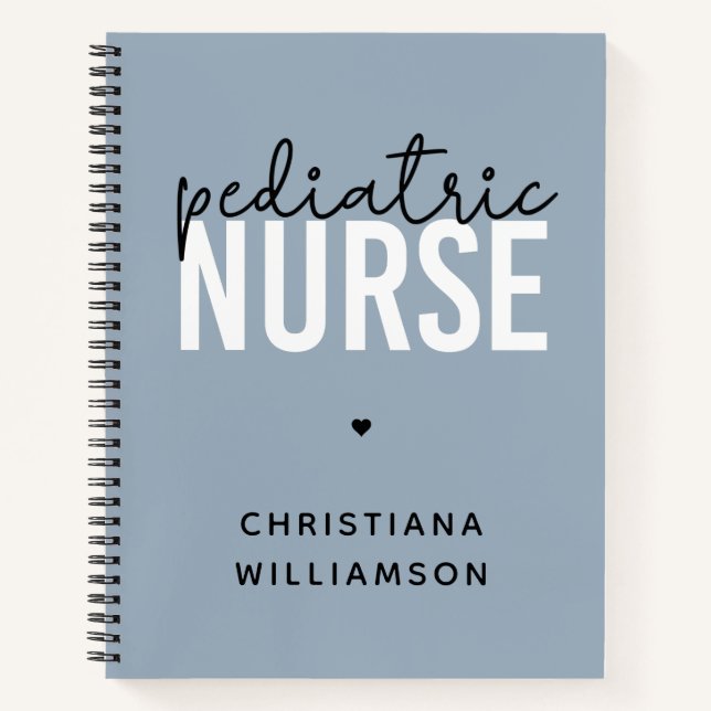 Custom Paediatrics Nurse Peds Nurse Appreciation Notebook (Front)