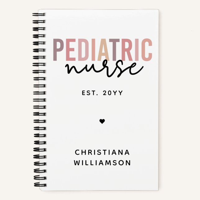 Custom Paediatrics Nurse PEDS Nurse Paediatrics Nu Notebook (Front)