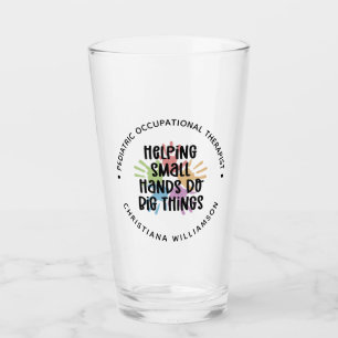 Custom Paediatrics OT Occupational Therapist Gifts Glass