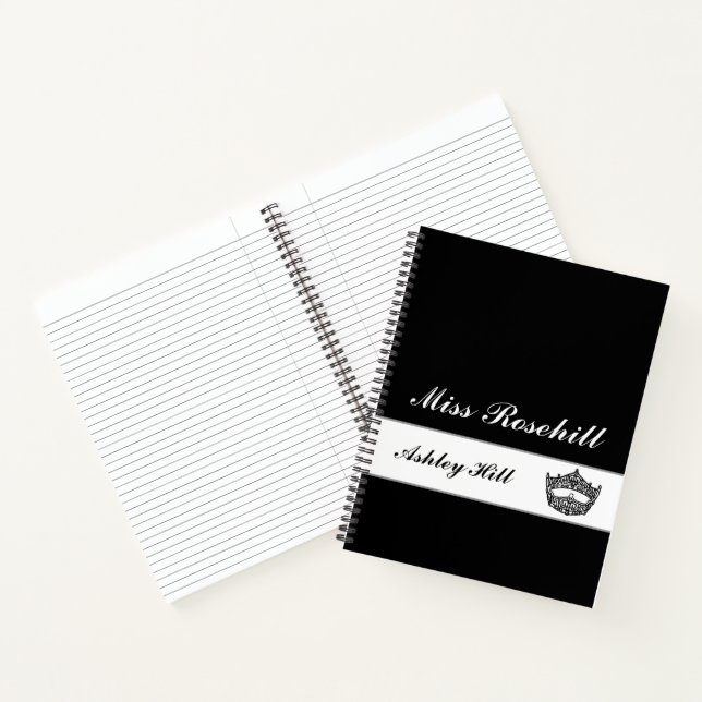 Custom Pageant Crown Notebook  (Inside)