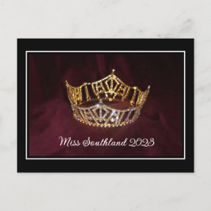 Custom Pageant Crown Postcard