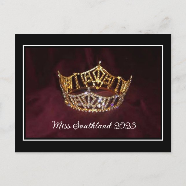 Custom Pageant Crown Postcard (Front)