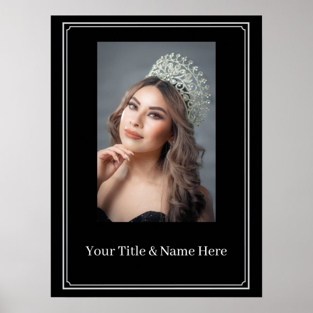 Custom Pageant Potrait Value Poster (Front)