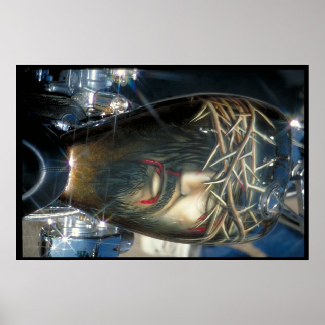 Custom painted fuel tank - South Dakota Poster (Front)