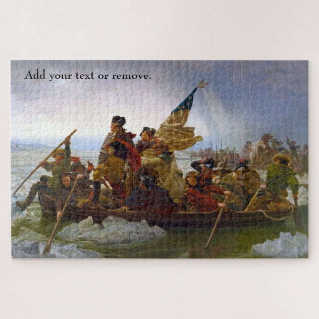 Custom painting "Washington Crossing the Delaware" Jigsaw Puzzle (Horizontal)
