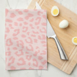 Custom Pale Pink Leopard Print Tea Towel<br><div class="desc">A large scale pattern of leopard print spots gets a modern twist in pale pink. Personalise the custom monogram and make a personal gift for yourself or someone that you love. ©2014 all rights reserved.</div>