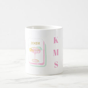 Custom Palm Beach Mahjong Monogram  Coffee Mug