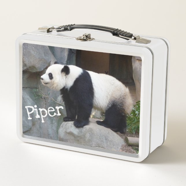 Custom Panda Bear Lunchbox (Front)