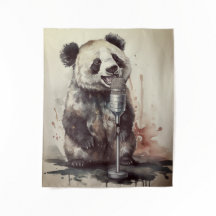 Custom Panda Music Factory Singing Tapestry