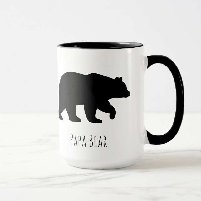 Custom Papa Bear Coffee Mug (Right)