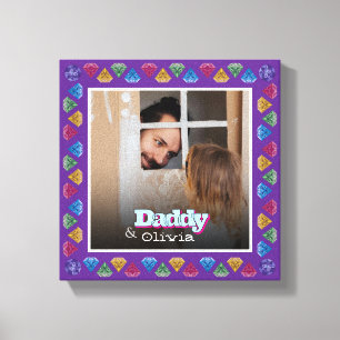 Custom Papa & Me Photo Keepsake – Personalised Canvas Print