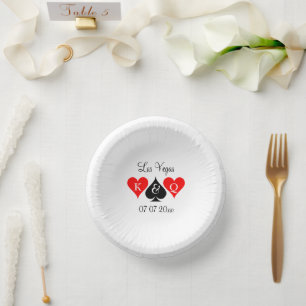 Custom paper bowls for Las Vegas wedding party Paper Plate