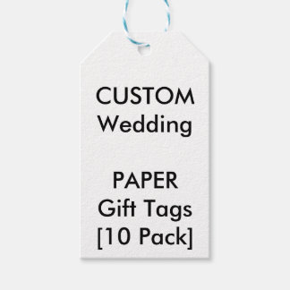 Custom PAPER Gift & Favour Tags - 10 tag packs