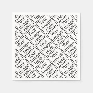Custom Paper Napkin - Standard White (Tiled)
