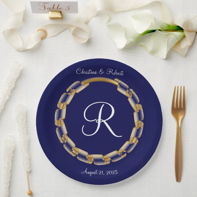 Custom Paper Plate (Wedding)