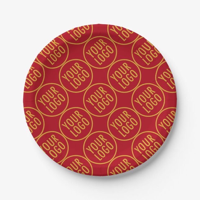 Custom Paper Plates with Company Logo Promotional (Front)