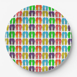 CUSTOM PAPER PLATES WITH ***FLIP-FLOPS**