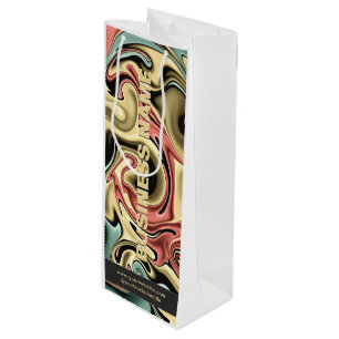 Custom Paper Wine Bag for Company Business Branded