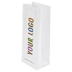 Custom Paper Wine Bag with Company Logo No Minimum