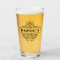 Custom Papou's Pub Year Established Glass