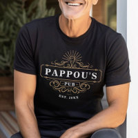 Custom Pappou's Pub Home Bar Year Established